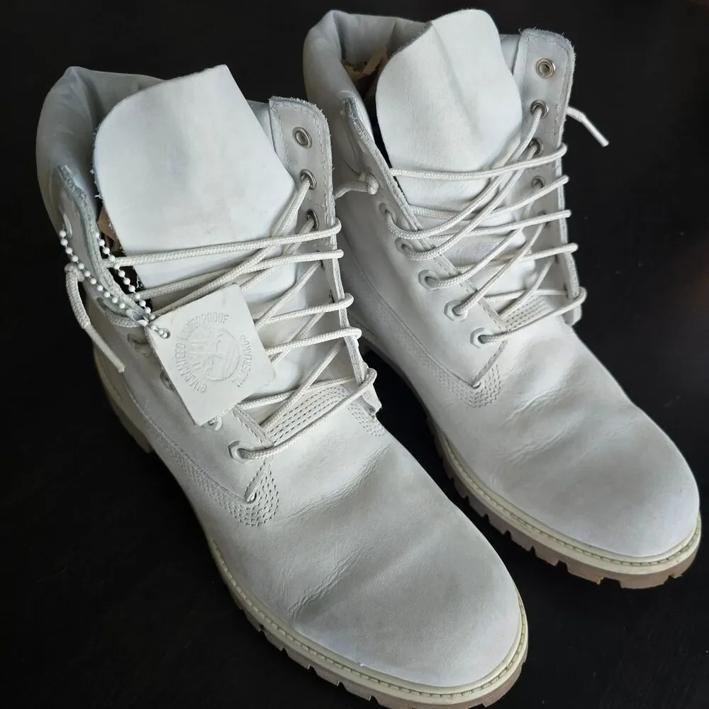 Mens Timberland Premium 6 inch Boots A180L Vapourous Grey Mens US 11
